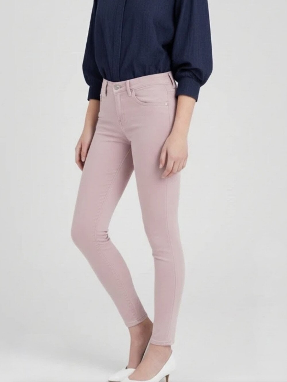 NWT AG Pink The Prima Cigarette Ankle Jeans, Size 28